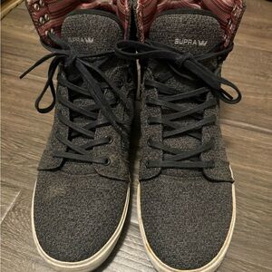 Supra Charcoal High-Top Sneakers